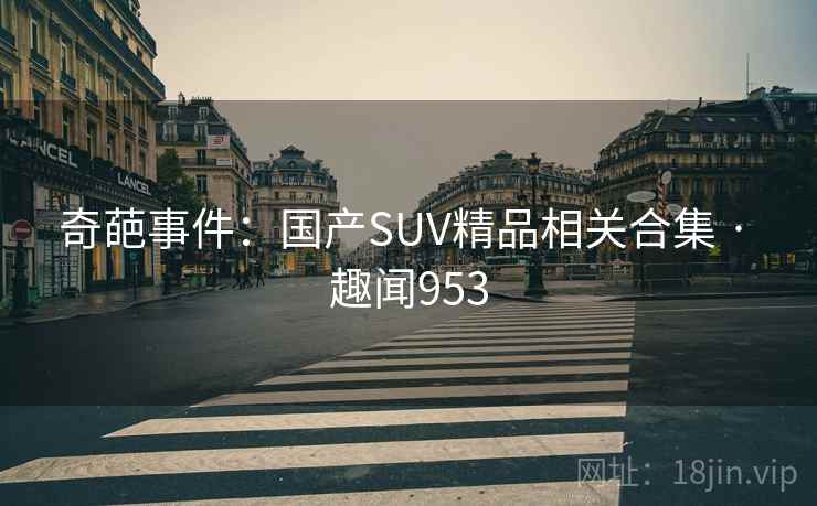 奇葩事件:国产SUV精品相关合集 · 趣闻953